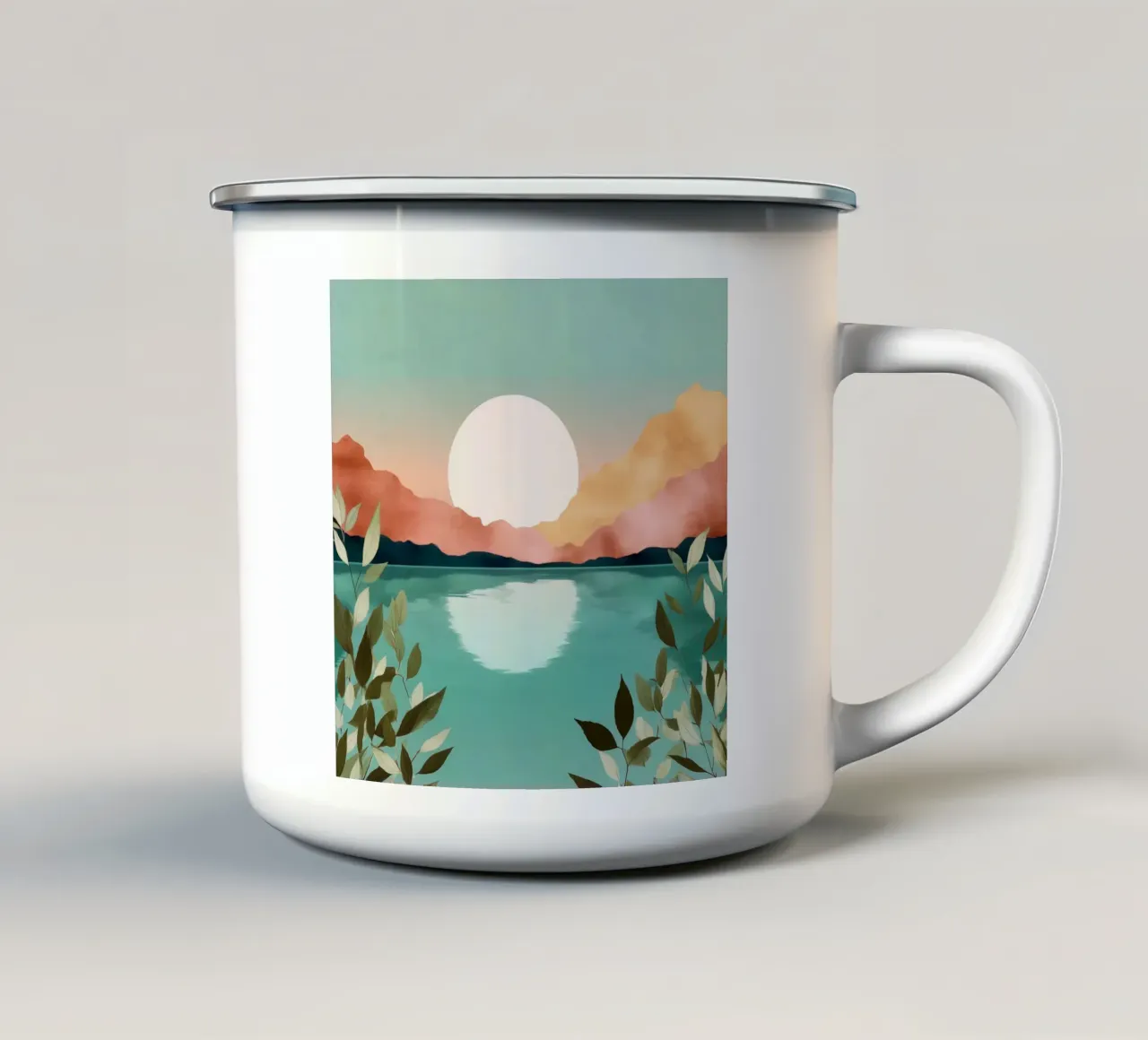 Pastel Dawn - A Lake at First Light tazza in smalto da Dune