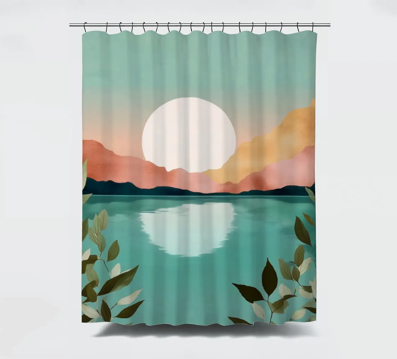 Pastel Dawn - A Lake at First Light tenda da doccia da Dune