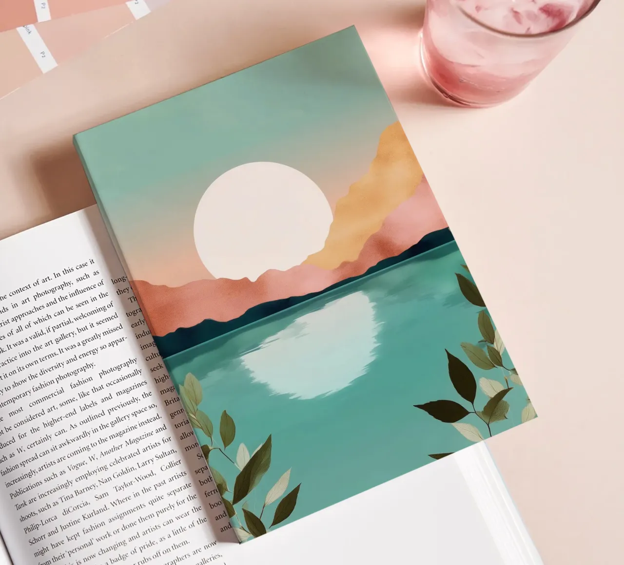 Pastel Dawn - A Lake at First Light notebook by Dune