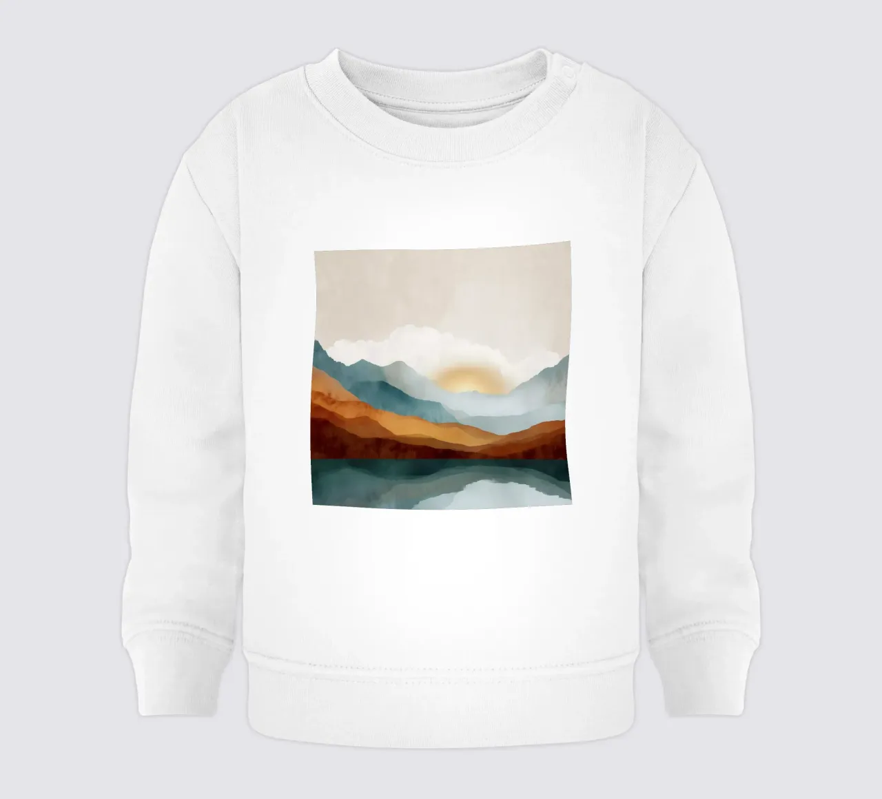 Whispers of Dawn - A Lake Among the Peaks felpa neonato da Dune