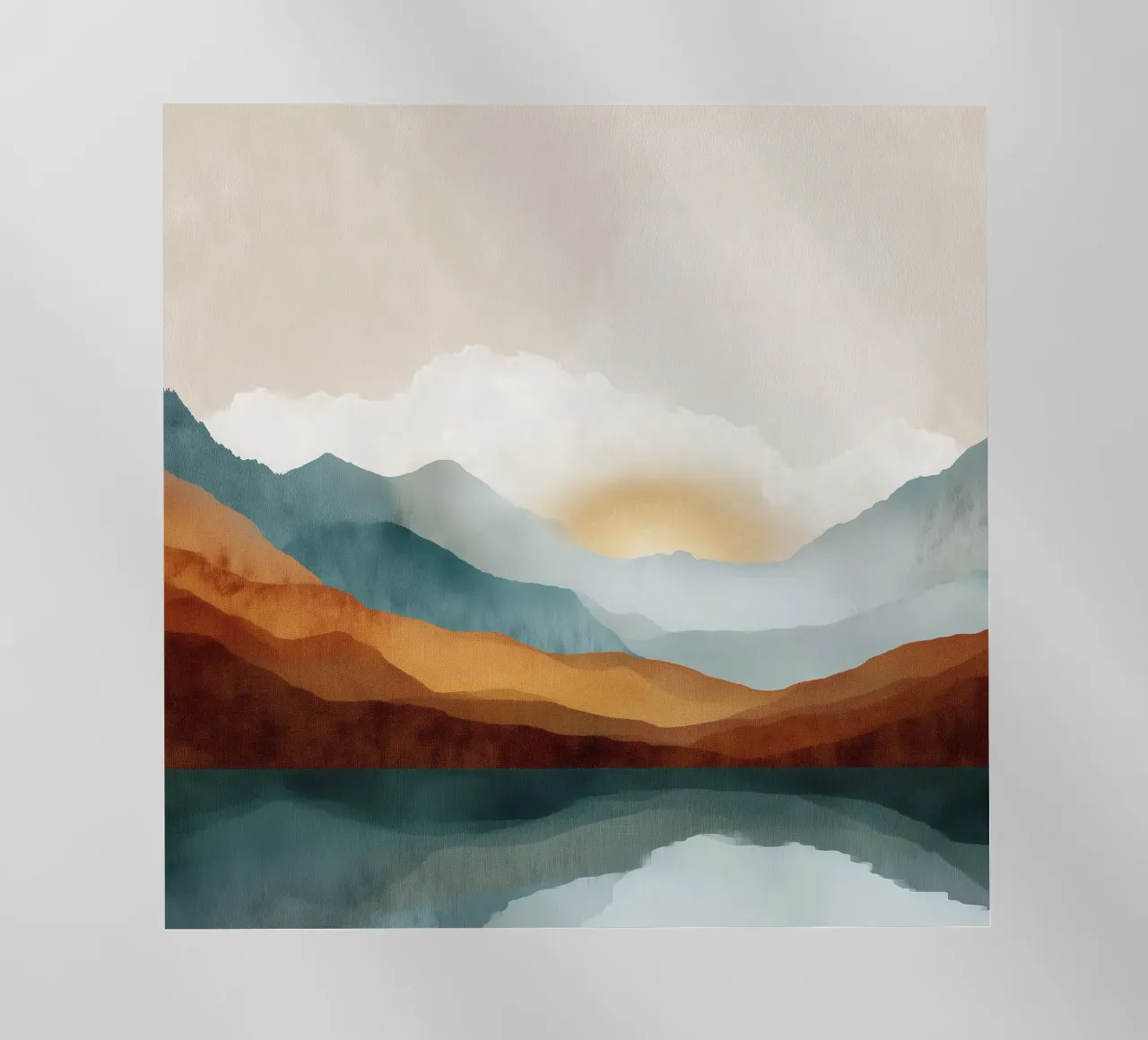Whispers of Dawn - A Lake Among the Peaks pellicola backlit da Dune