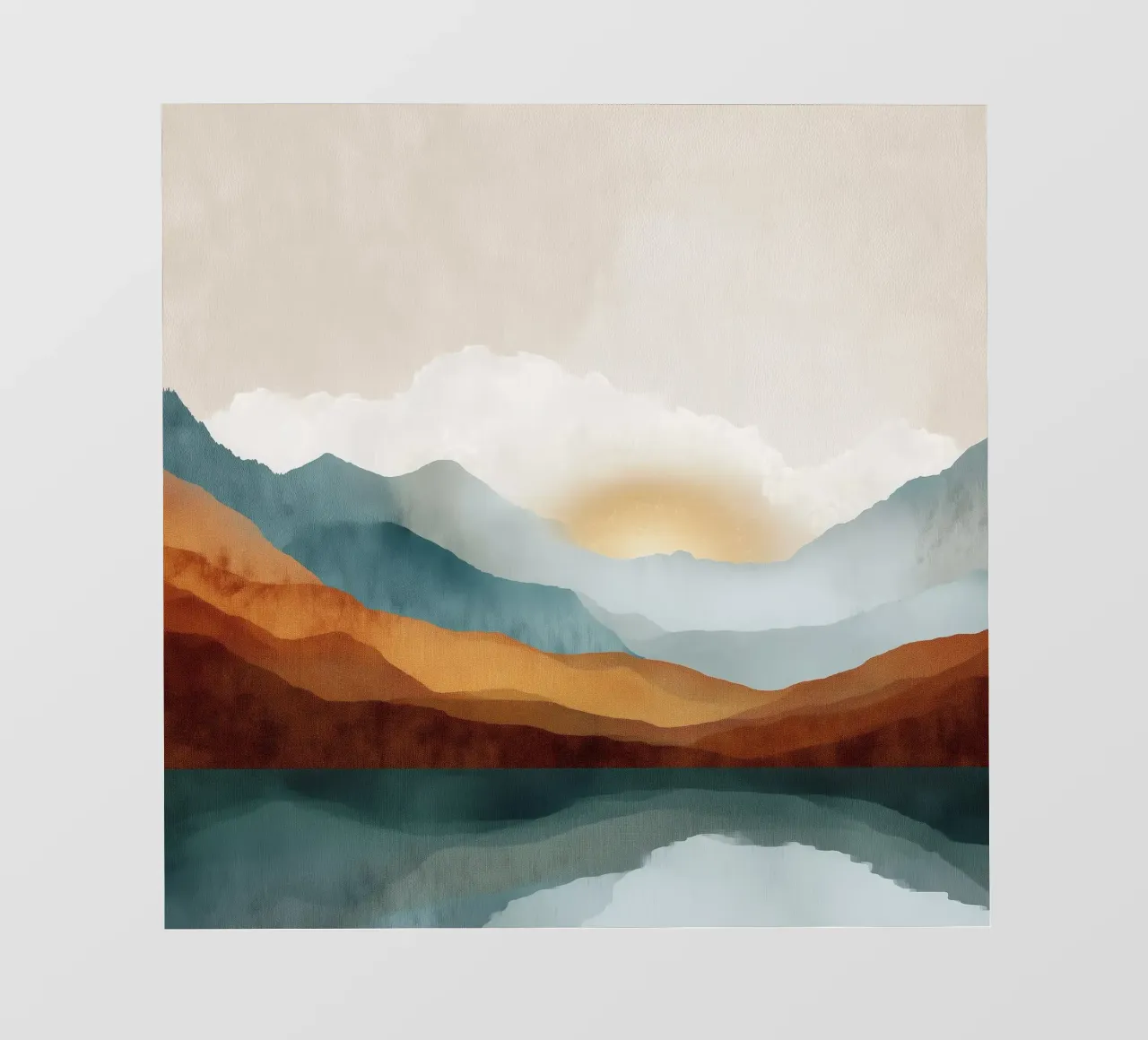 Whispers of Dawn - A Lake Among the Peaks pellicola backlit da Dune