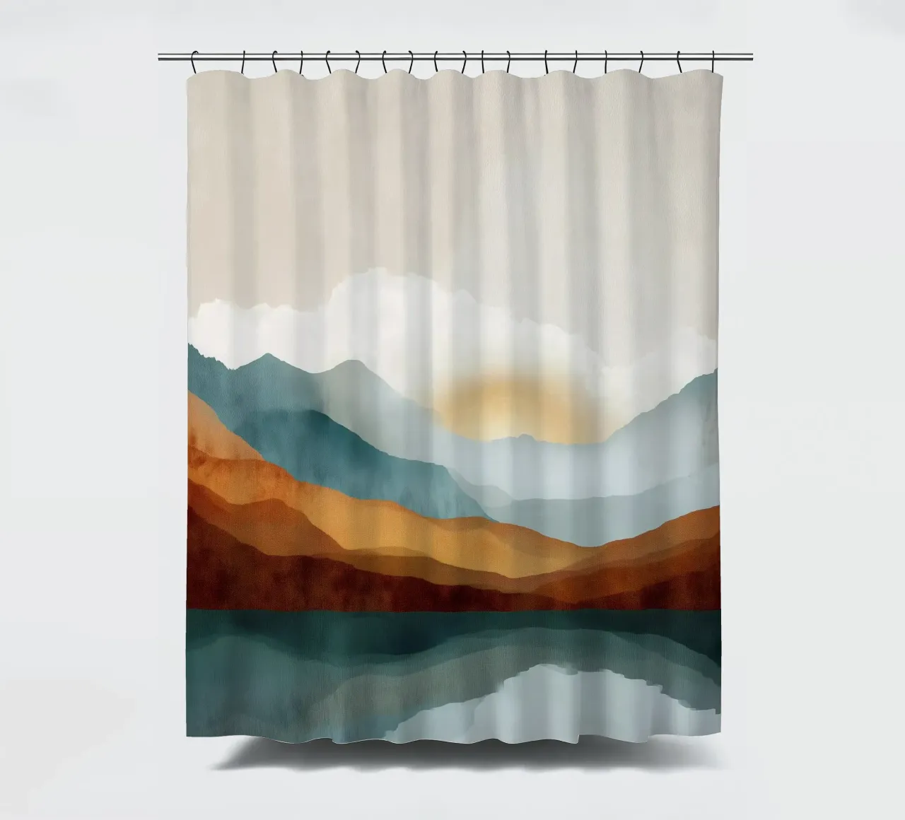 Whispers of Dawn - A Lake Among the Peaks tenda da doccia da Dune