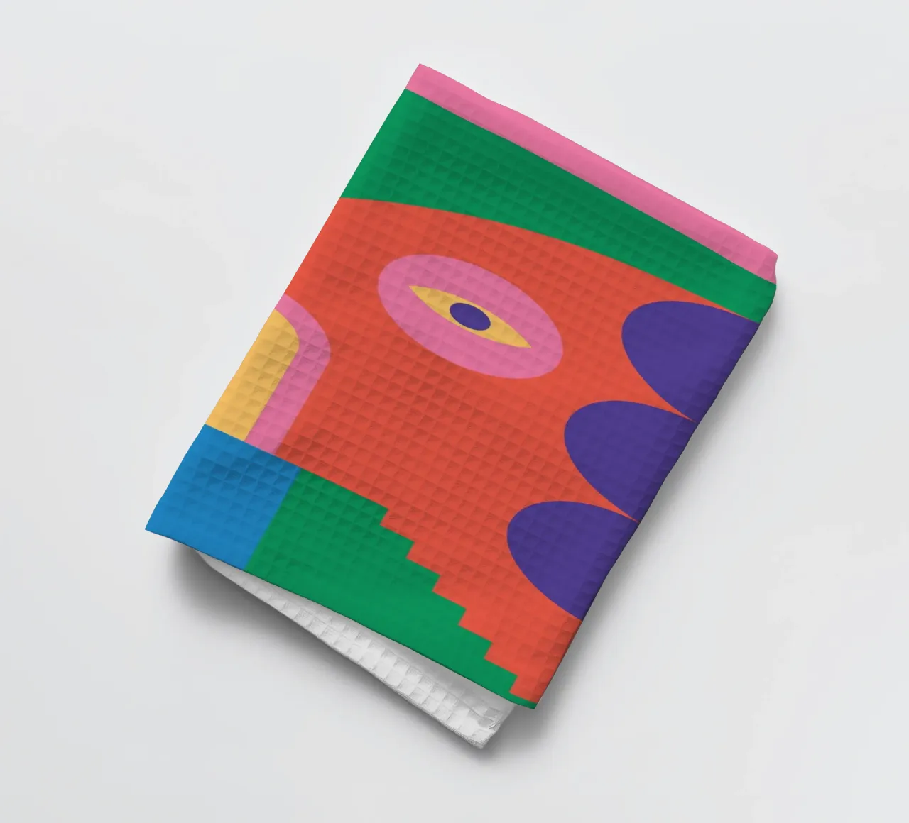 Retro Building Eye torchon de galihstudio