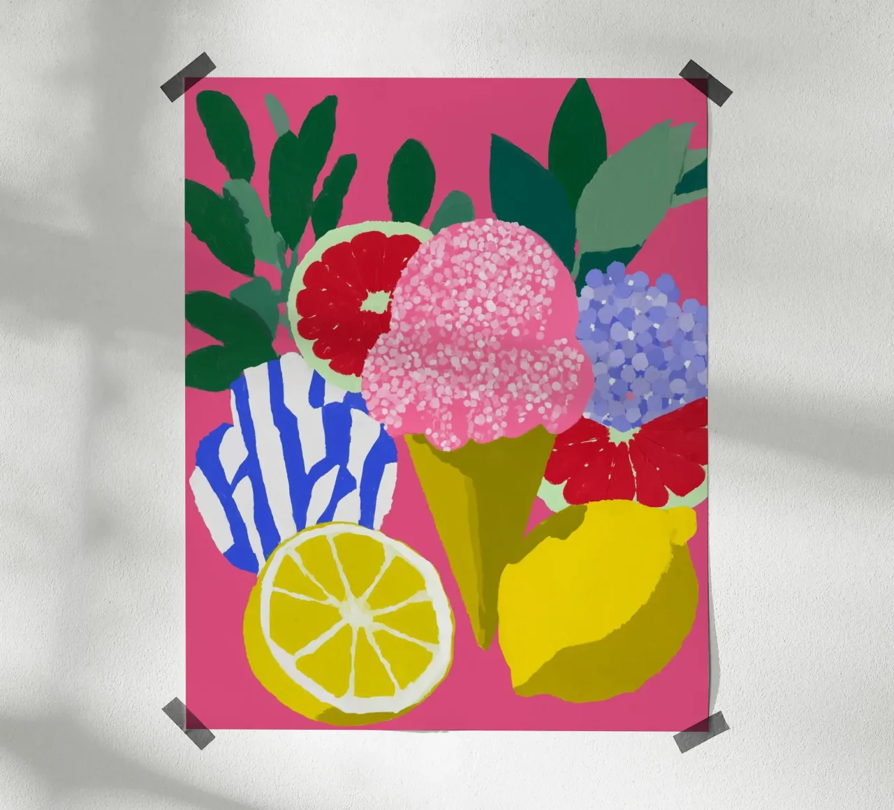 Paesaggio di ghiaccio da sogno poster da Carinaprint