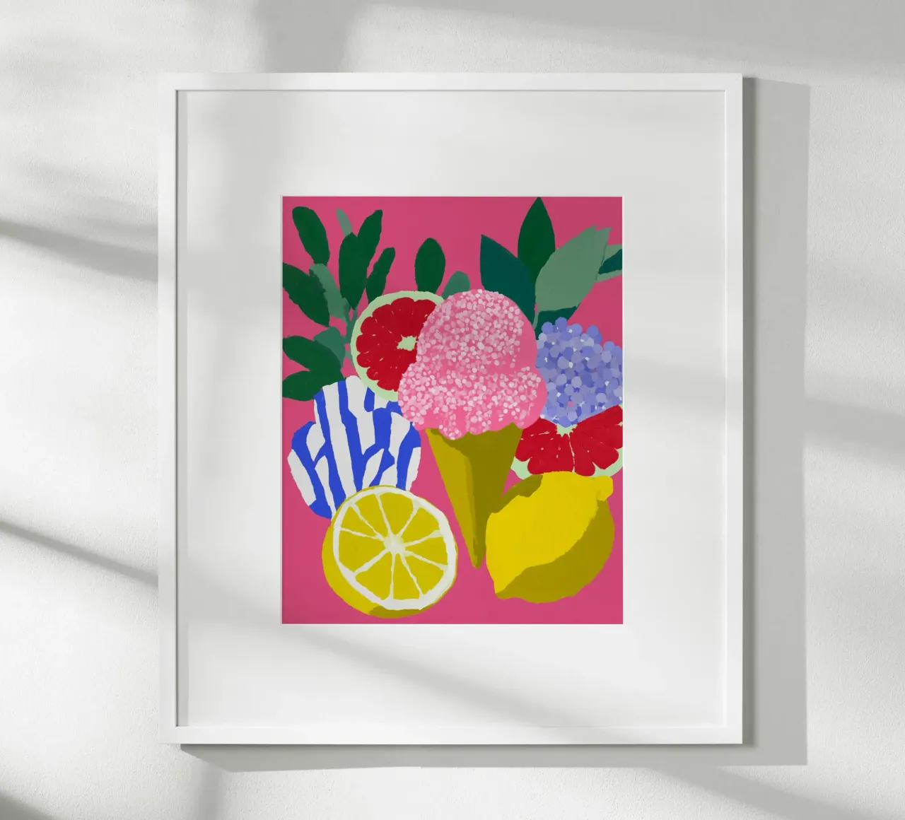 Paesaggio di ghiaccio da sogno poster da Carinaprint