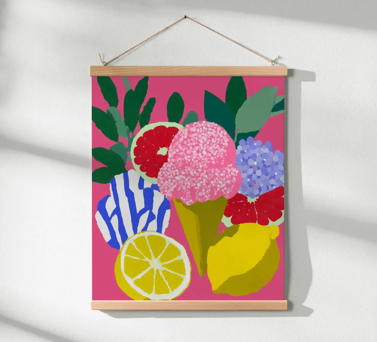 Paesaggio di ghiaccio da sogno poster da Carinaprint