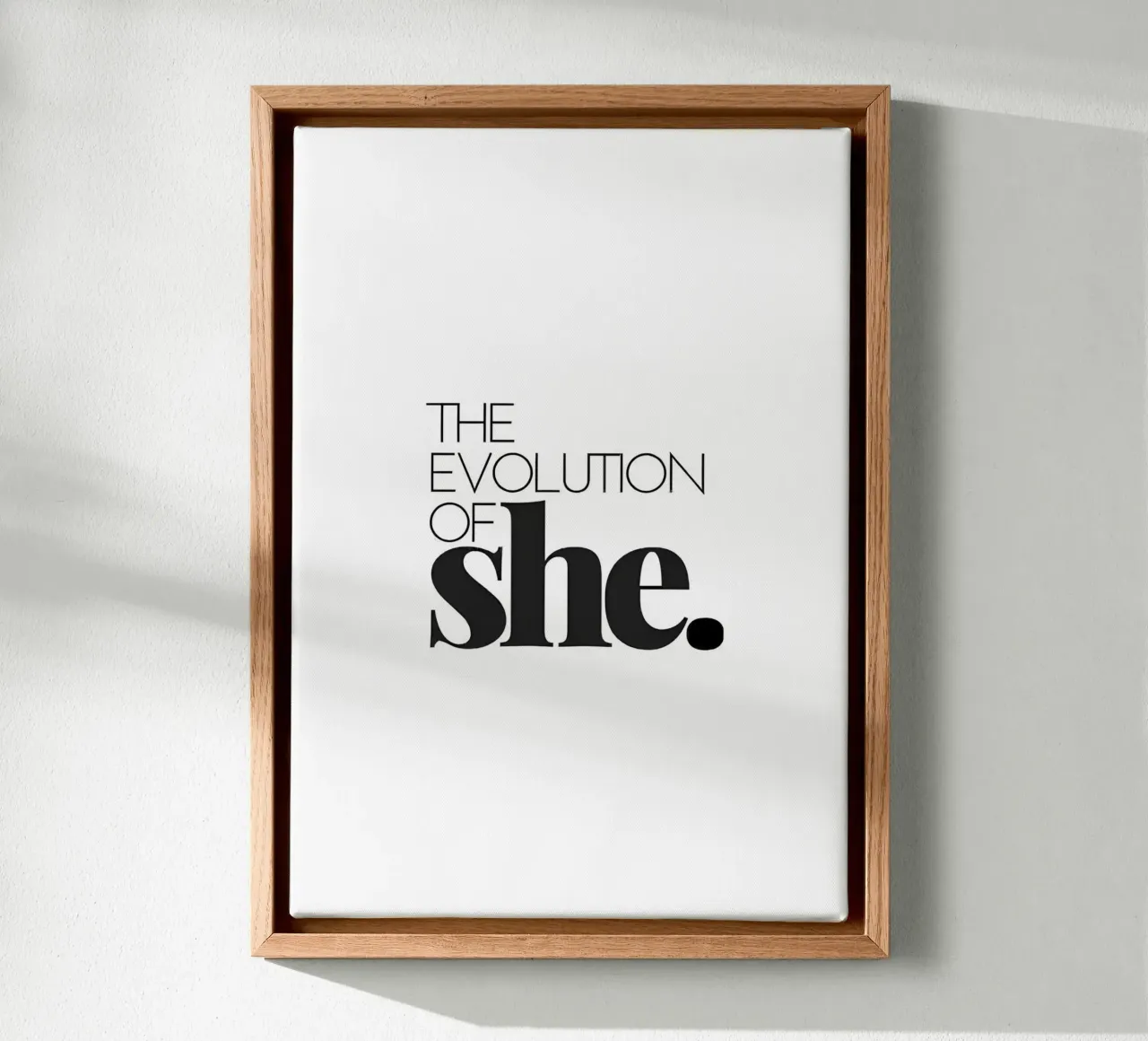 THE EVOLUTION OF tela con Cornice a cassetta da Type & Tape