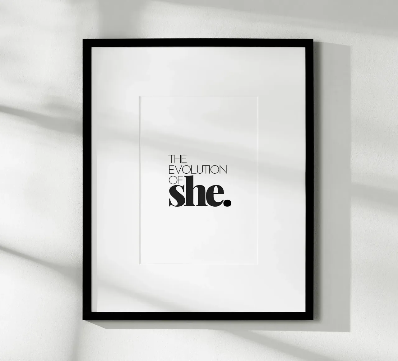 THE EVOLUTION OF poster con telaio in legno da Type & Tape