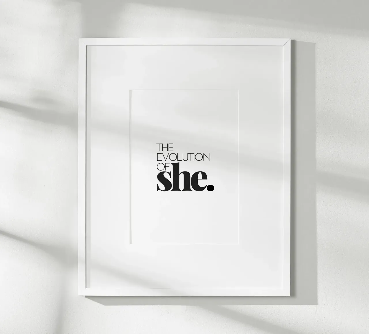 THE EVOLUTION OF poster con telaio in legno da Type & Tape