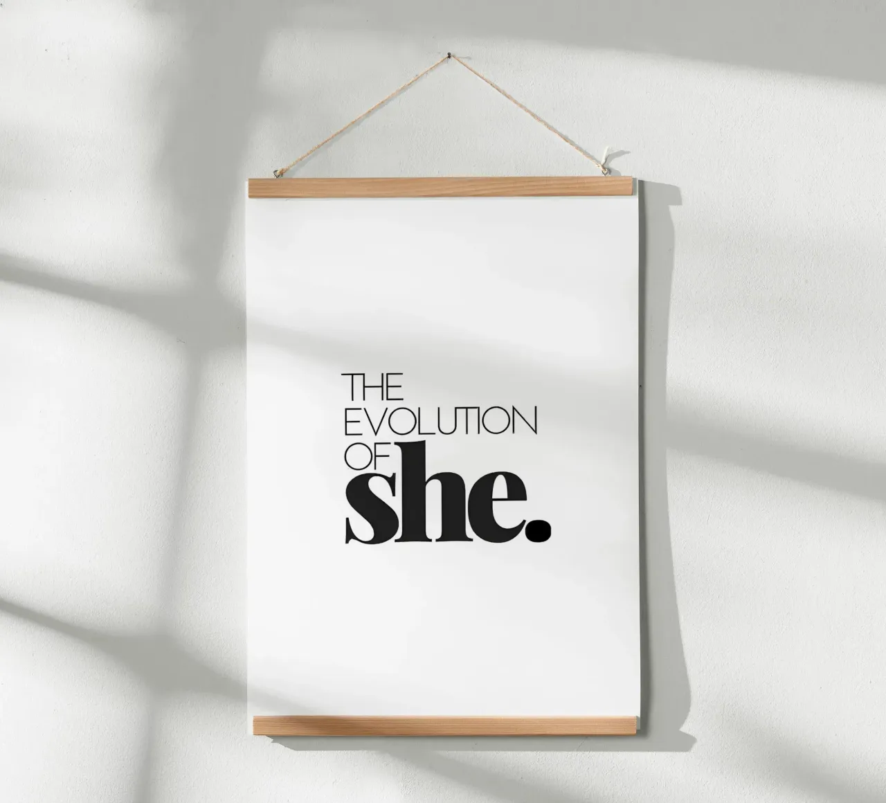 THE EVOLUTION OF poster con telaio in legno da Type & Tape
