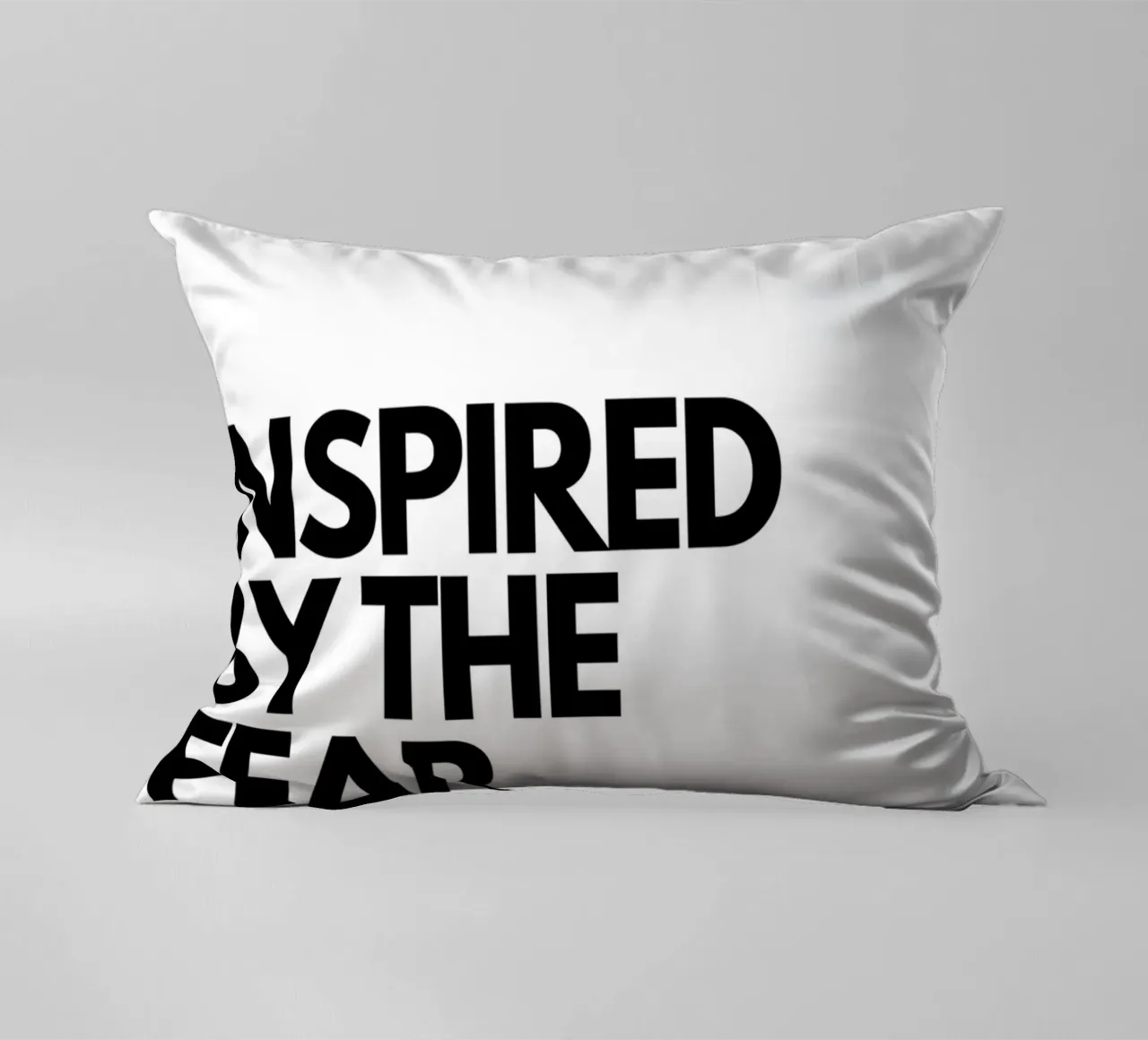 INSPIRED BY THE FEAR OF BEING AVERAGE cuscino da Type & Tape