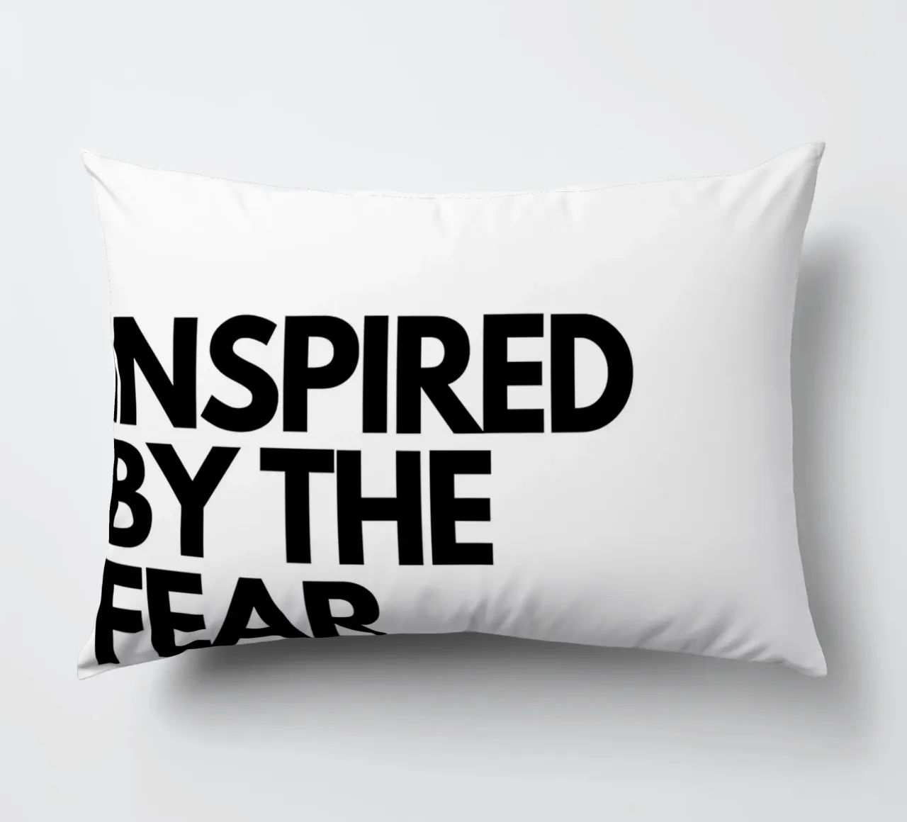 INSPIRED BY THE FEAR OF BEING AVERAGE cuscino da Type & Tape