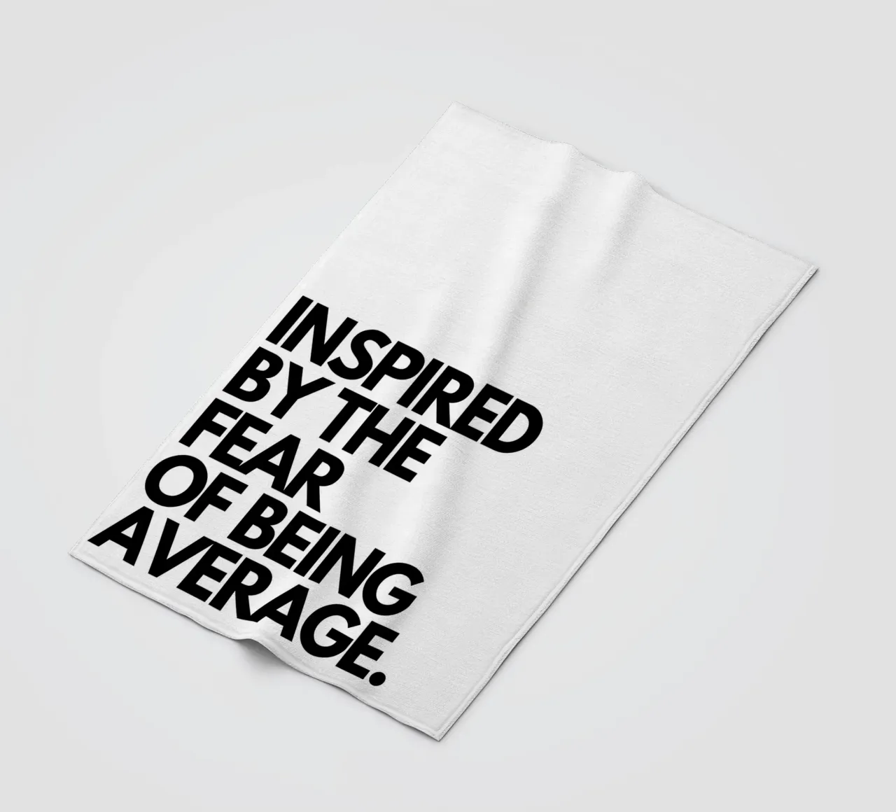 INSPIRED BY THE FEAR OF BEING AVERAGE coperta in pile da Type & Tape