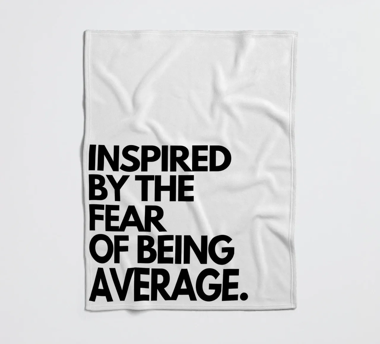 INSPIRED BY THE FEAR OF BEING AVERAGE coperta in pile da Type & Tape