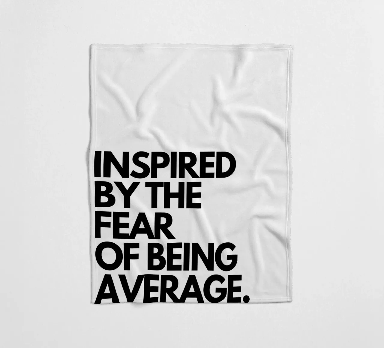 INSPIRED BY THE FEAR OF BEING AVERAGE coperta in pile da Type & Tape