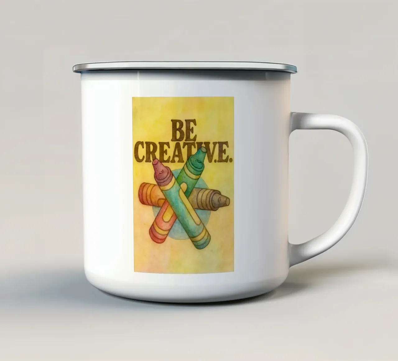 essere creativi dipingendo tazza in smalto da bonangroads