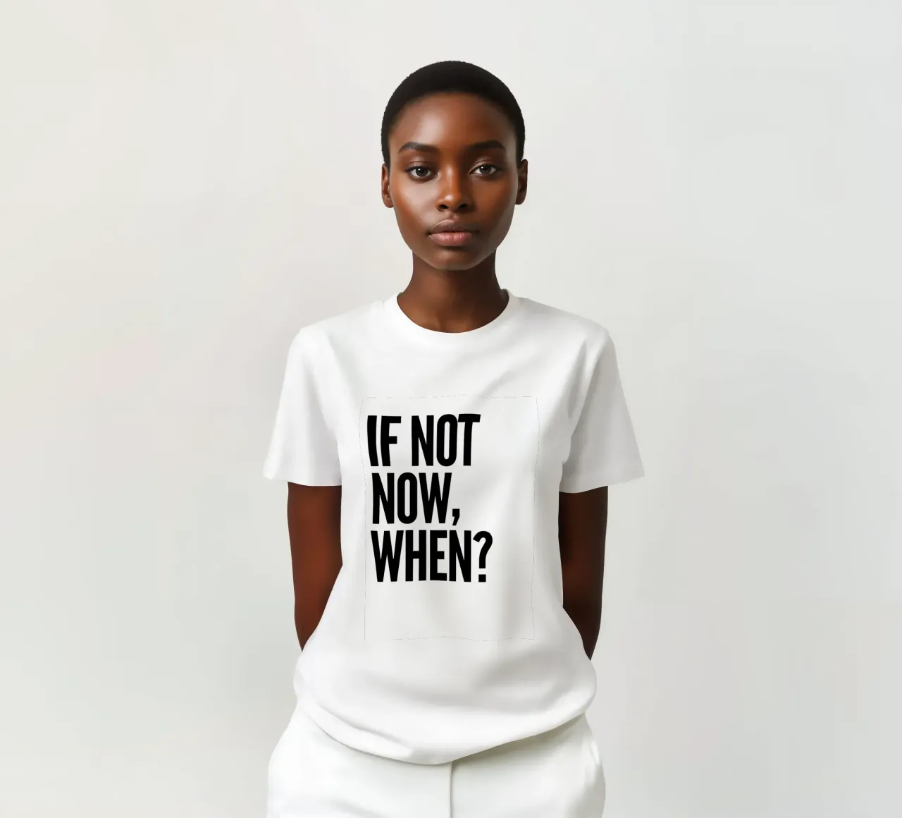 NOT NOW, WHEN? t-shirt da Type & Tape