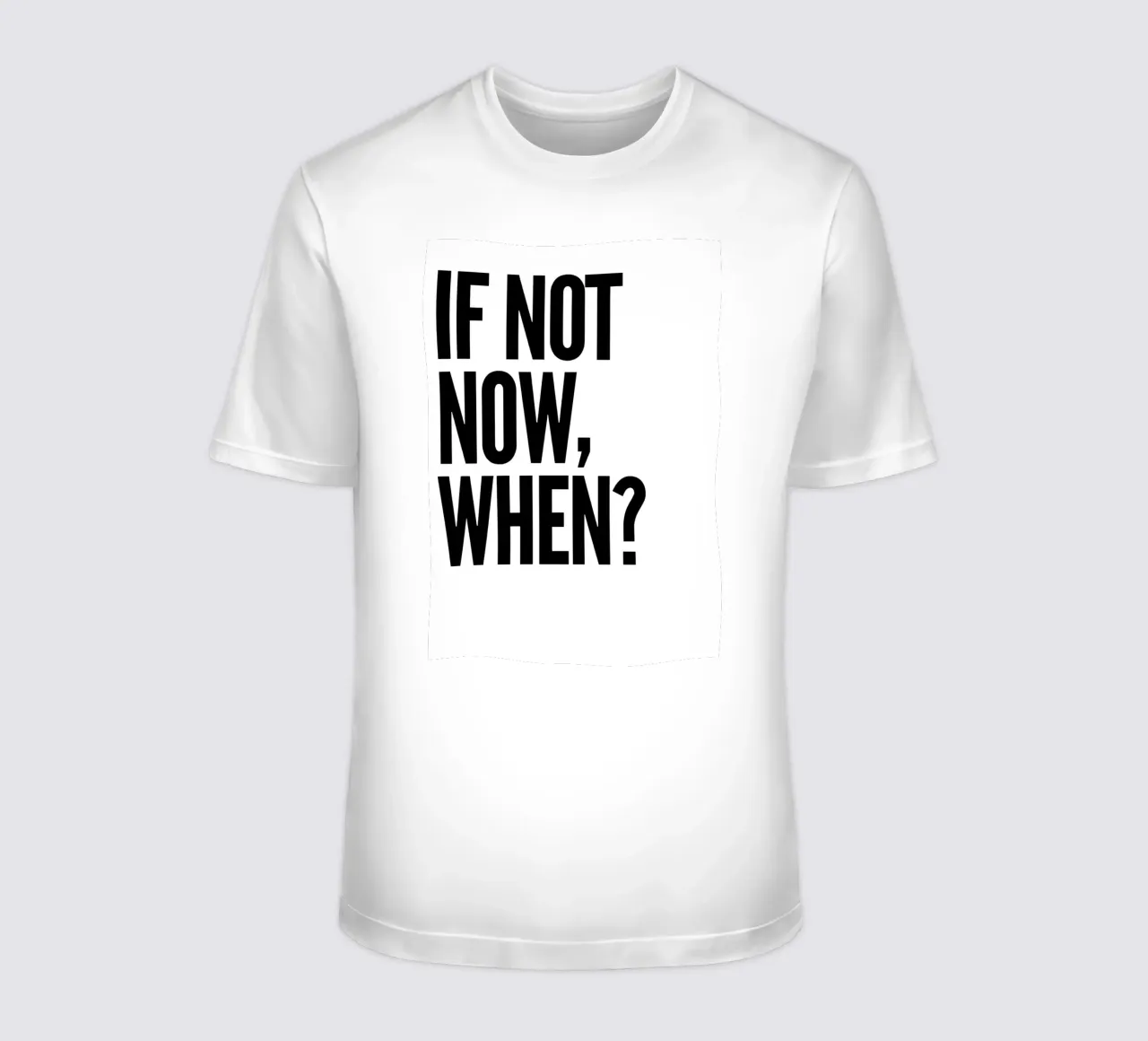 NOT NOW, WHEN? t-shirt da Type & Tape