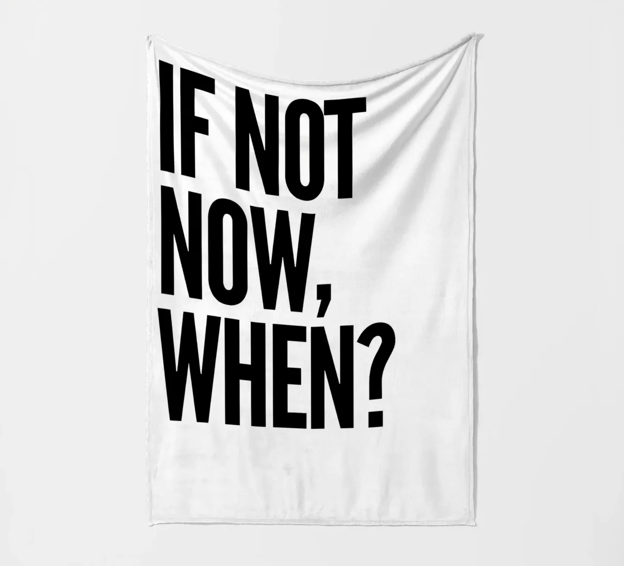 NOT NOW, WHEN? coperta in pile da Type & Tape