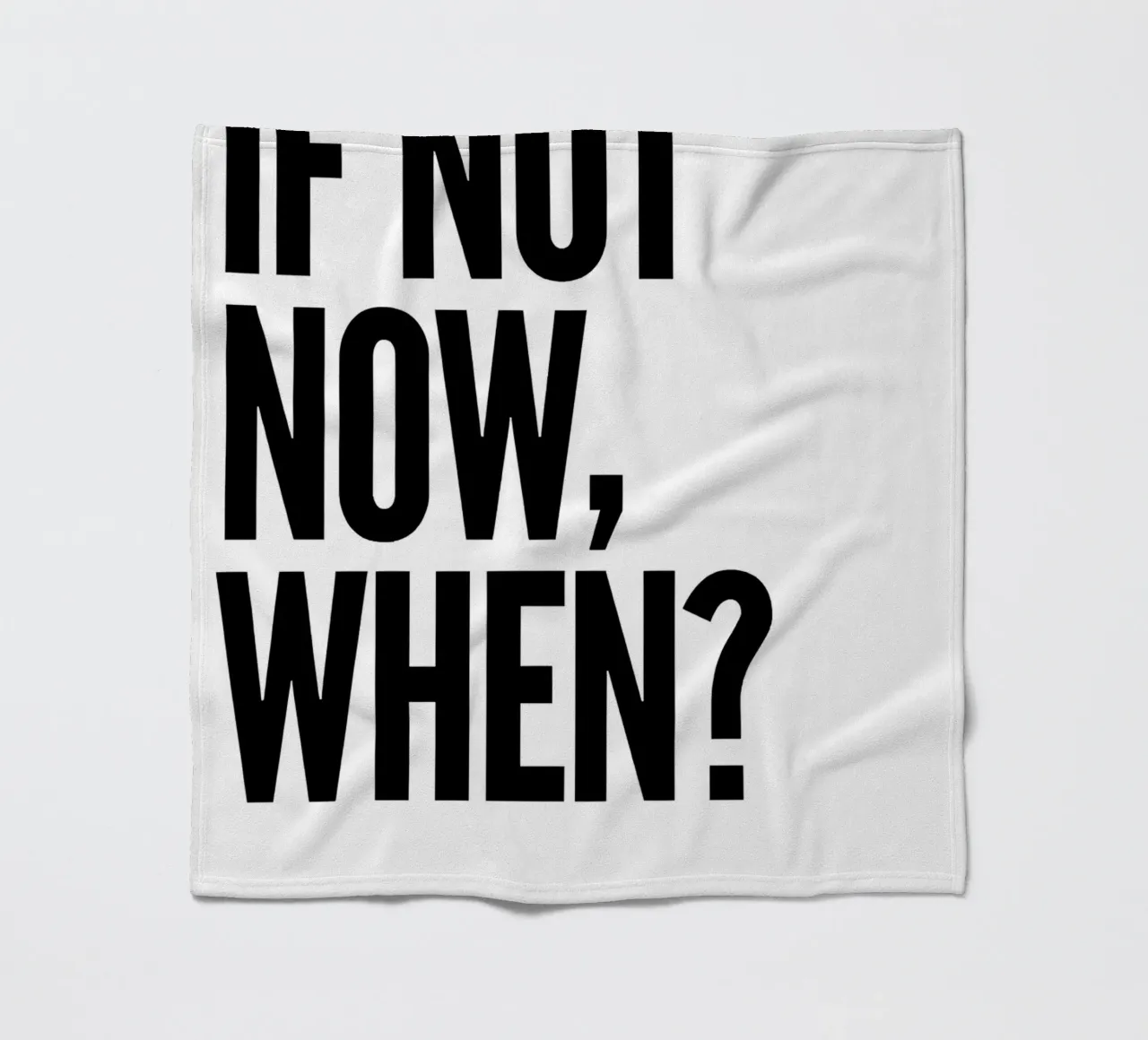 NOT NOW, WHEN? coperta in pile da Type & Tape