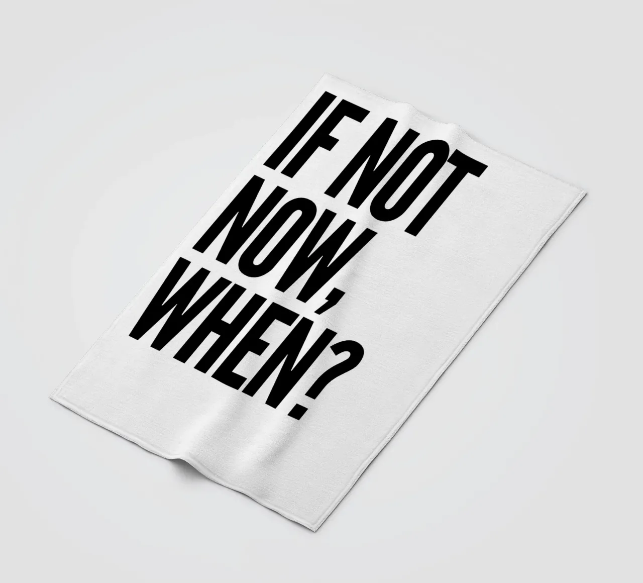 NOT NOW, WHEN? coperta in pile da Type & Tape