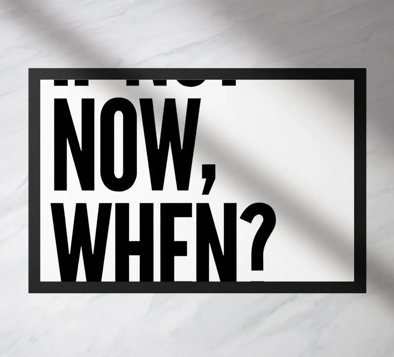 NOT NOW, WHEN? zerbino da Type & Tape