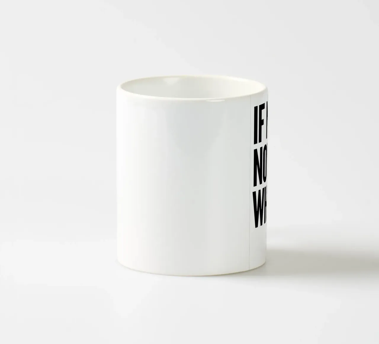 NOT NOW, WHEN? tazza in ceramica da Type & Tape