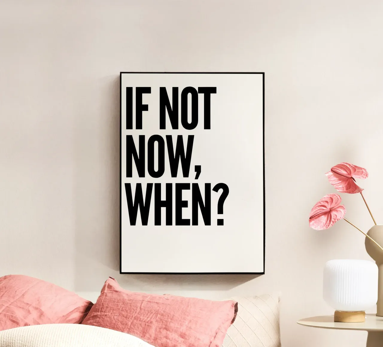 NOT NOW, WHEN? plexiglass da Type & Tape