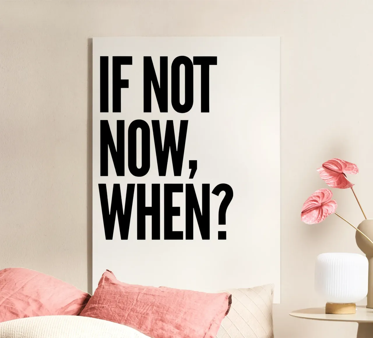 NOT NOW, WHEN? plexiglass da Type & Tape