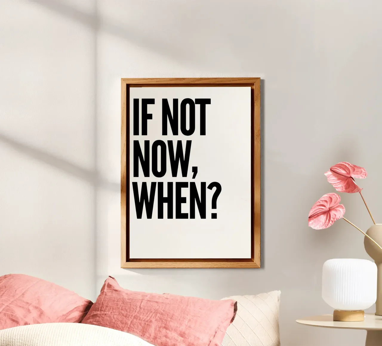 NOT NOW, WHEN? alluminio dibond da Type & Tape