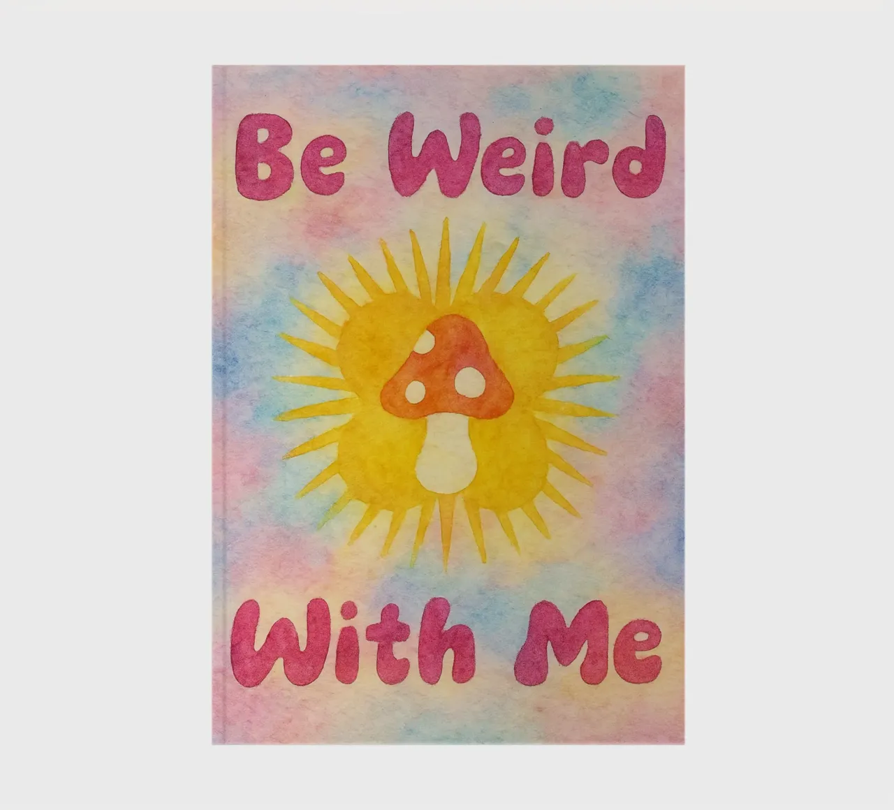 be weird with me painting notebook by bonangroads