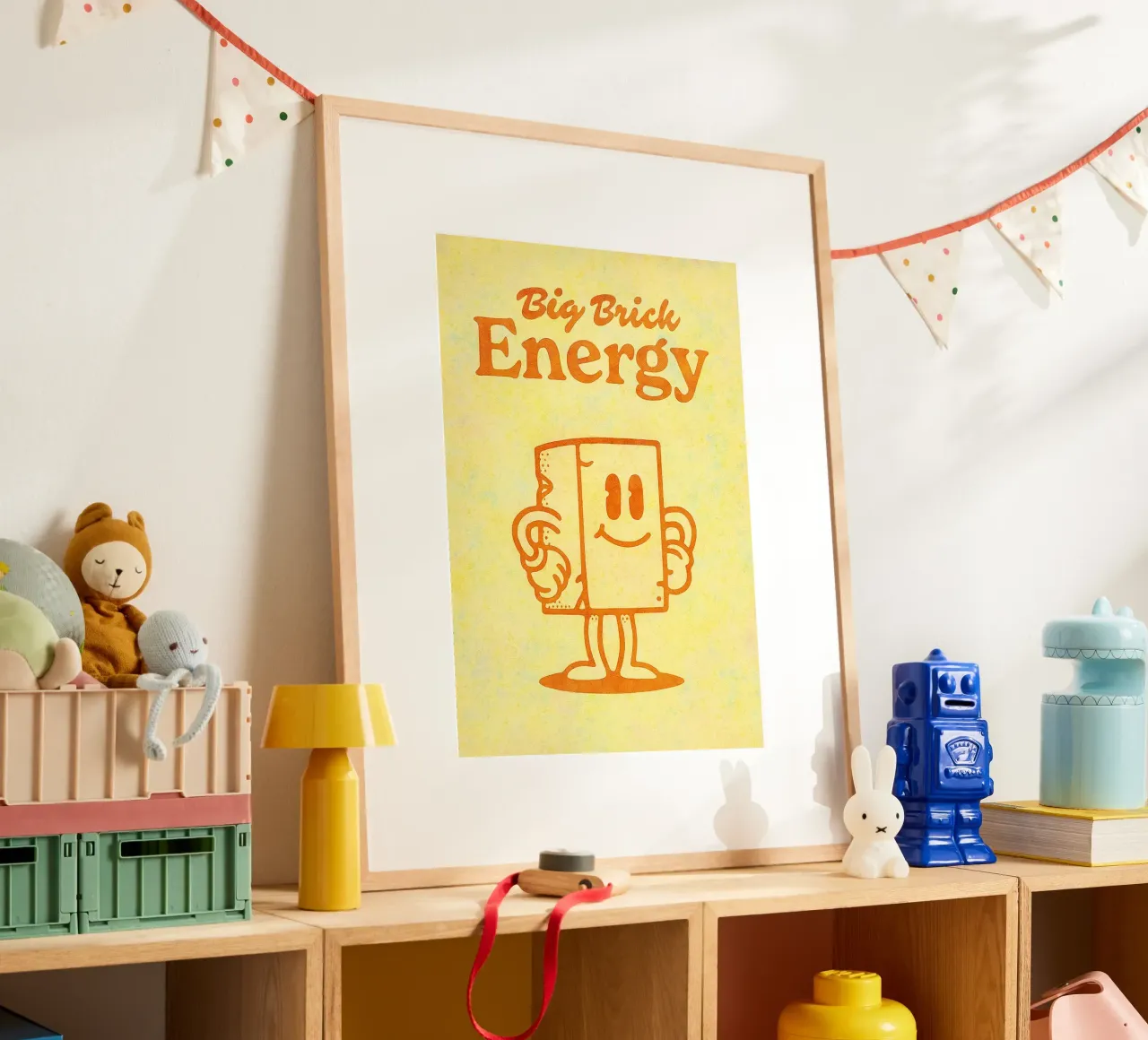 pittura di grande energia poster con telaio in legno da bonangroads
