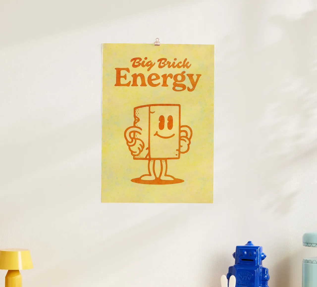 pittura di grande energia poster con telaio in legno da bonangroads
