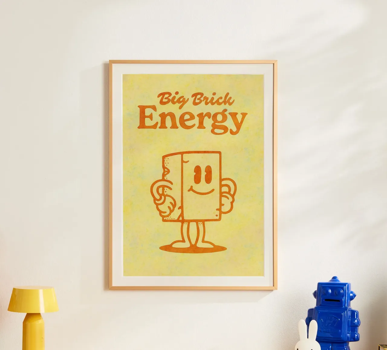 pittura di grande energia poster con telaio in legno da bonangroads