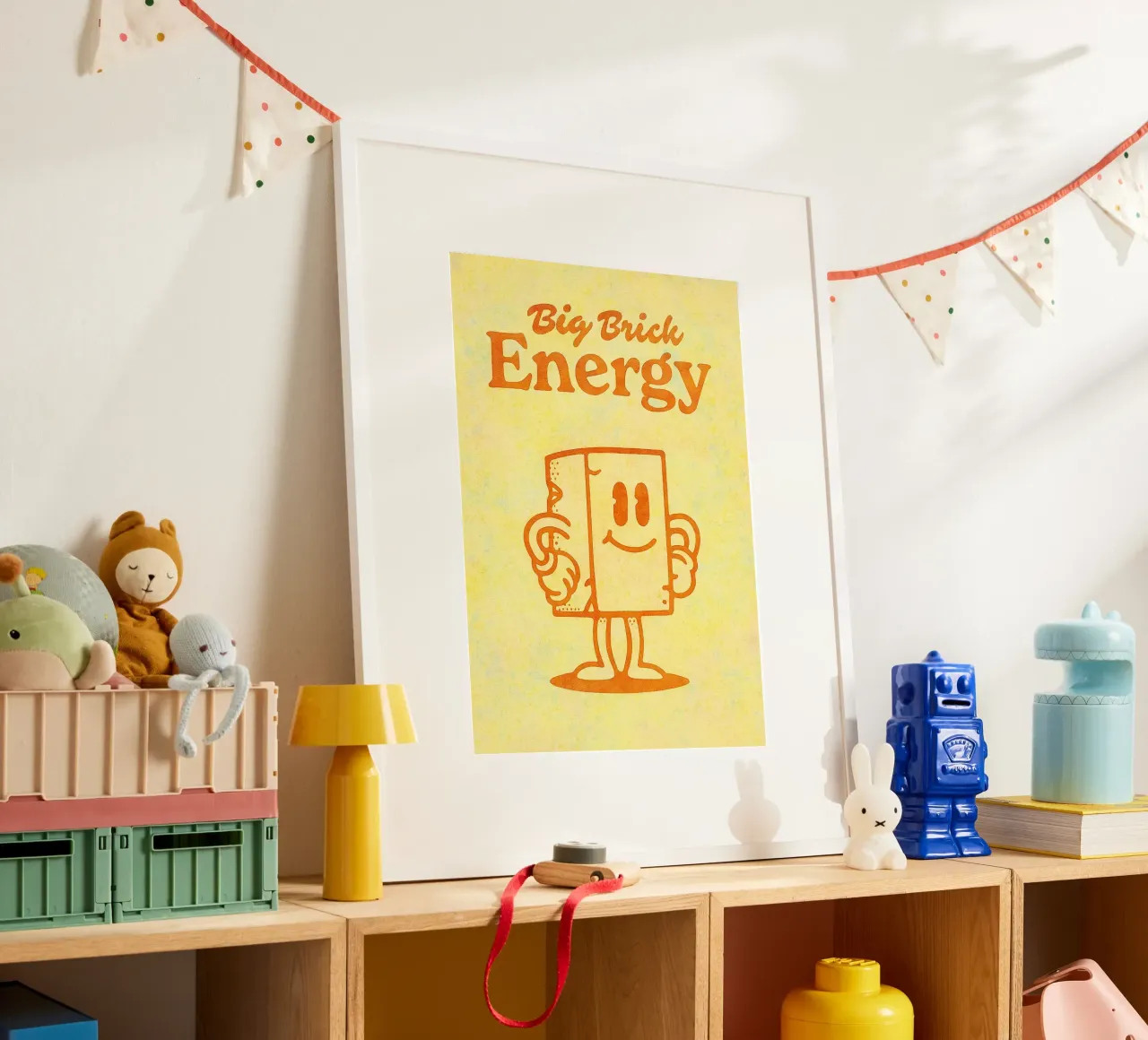pittura di grande energia poster con telaio in legno da bonangroads