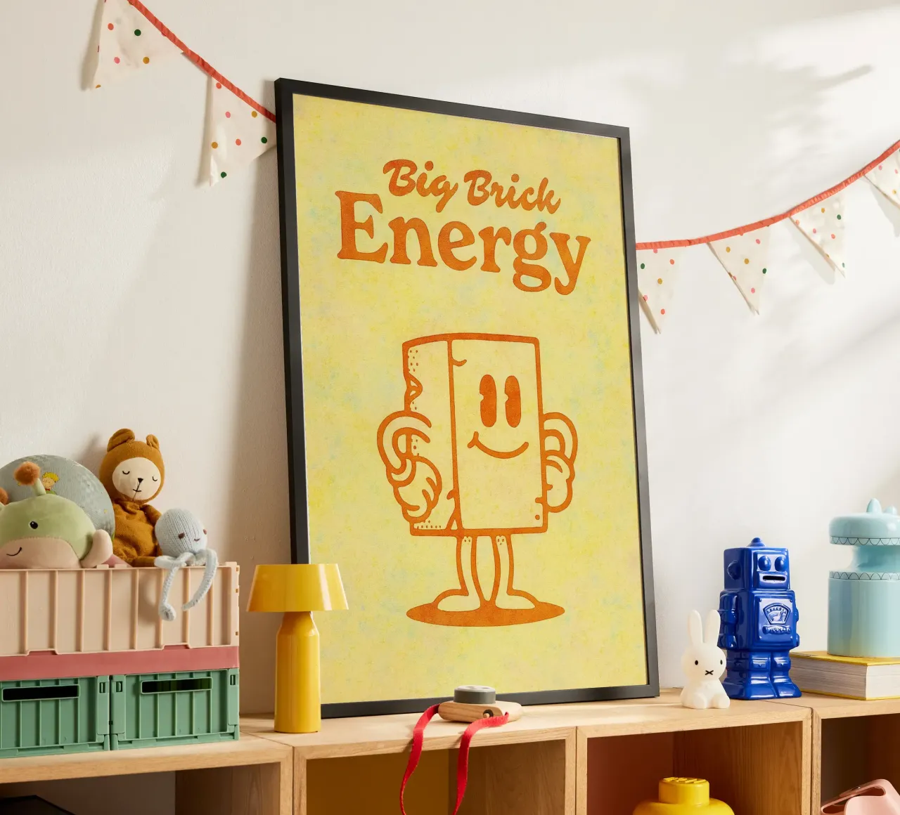pittura di grande energia poster con telaio in legno da bonangroads