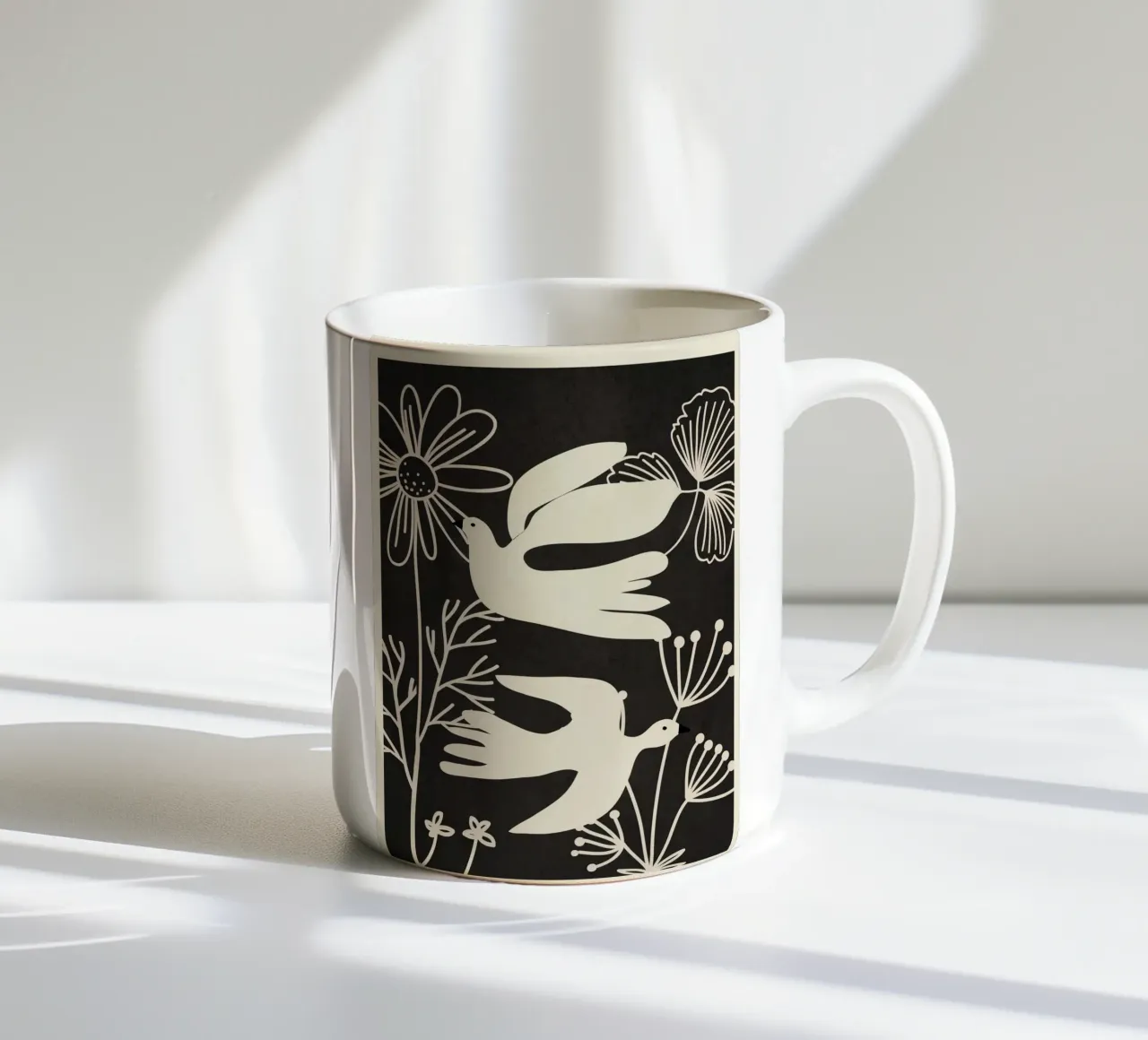 Abstract Flight tazza in ceramica da Flow Line