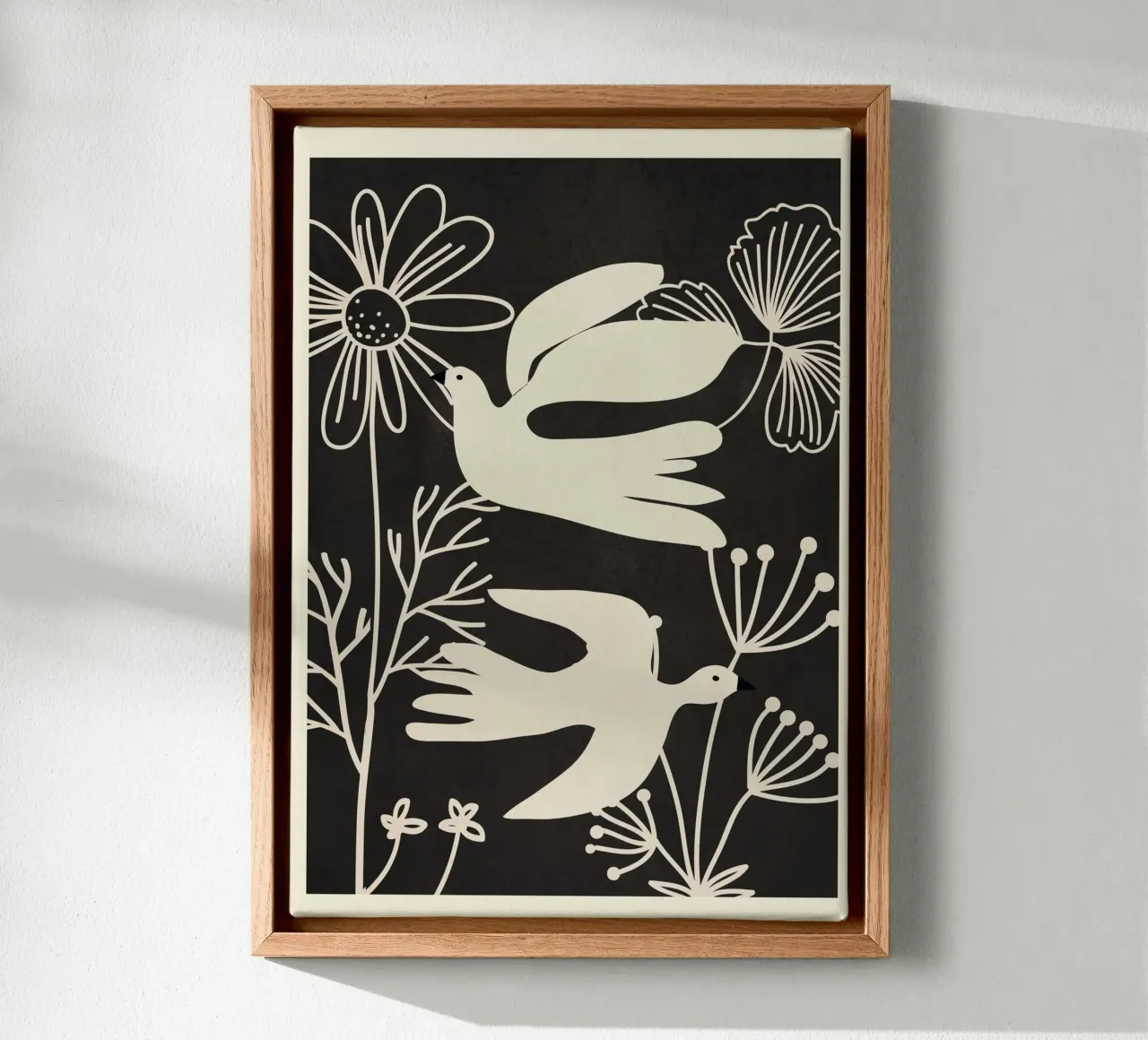 Abstract Flight canvas with Floater frame by Flow Line