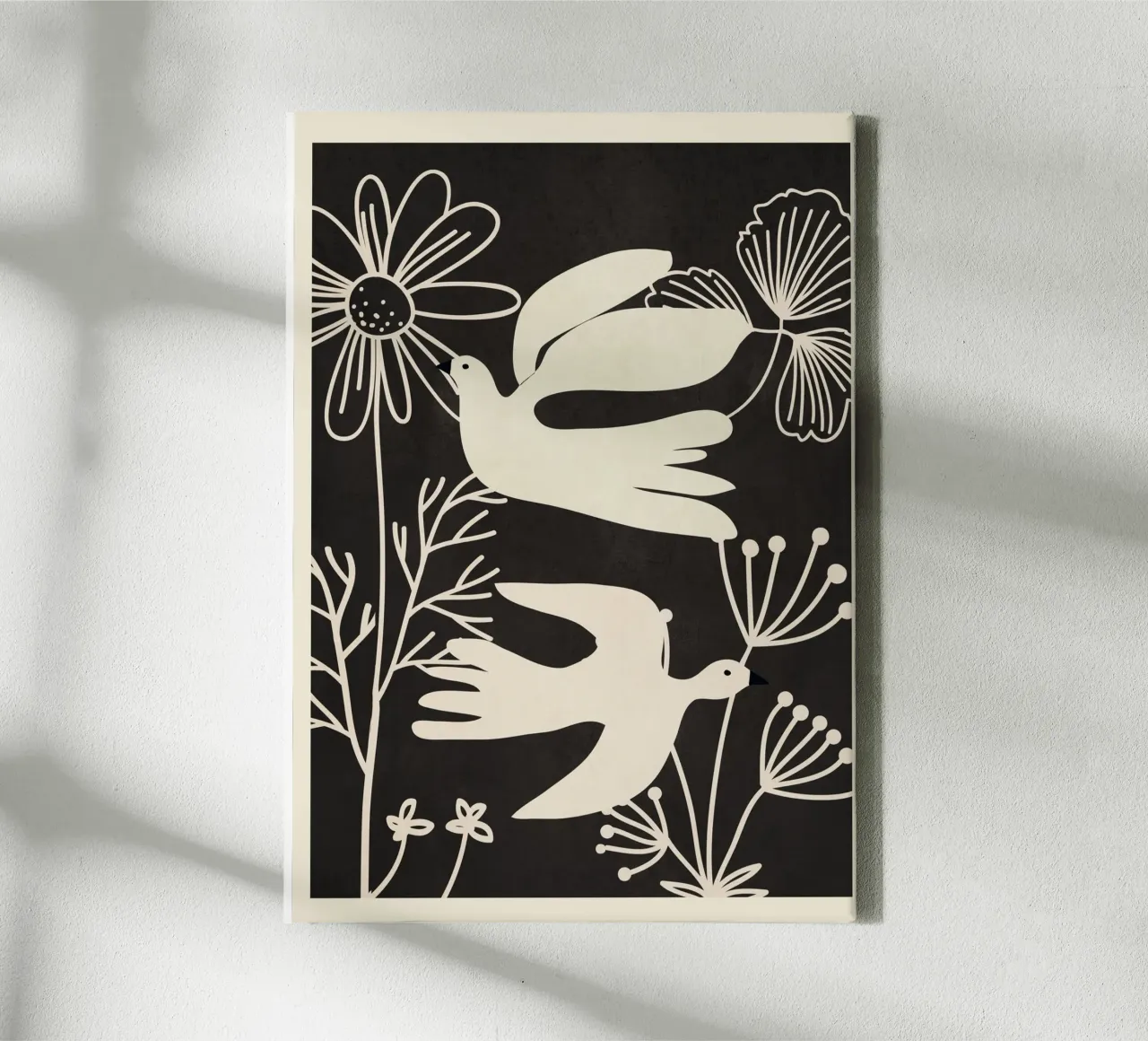 Abstract Flight canvas with Floater frame by Flow Line
