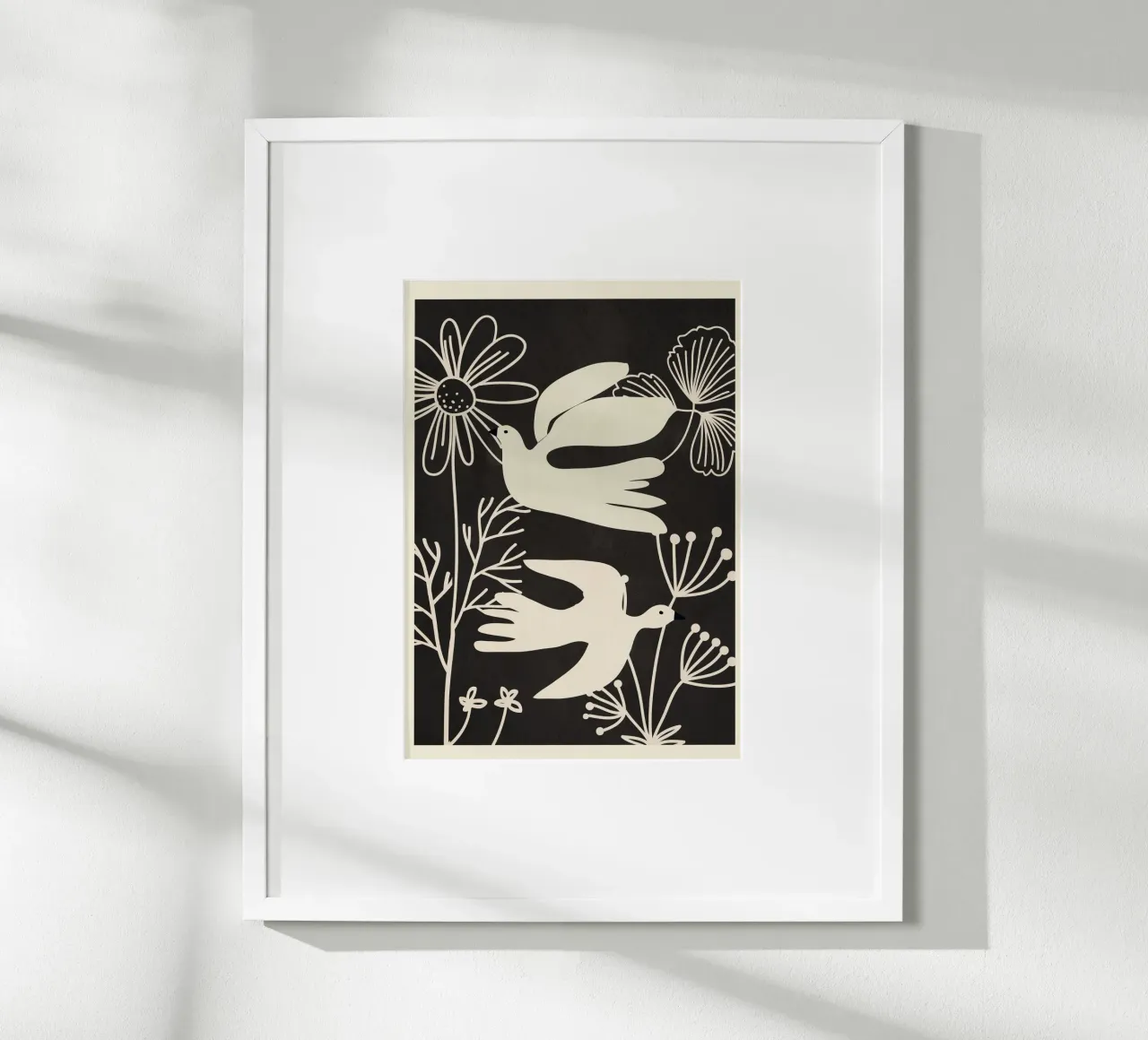 Abstract Flight poster con telaio in alluminio da Flow Line
