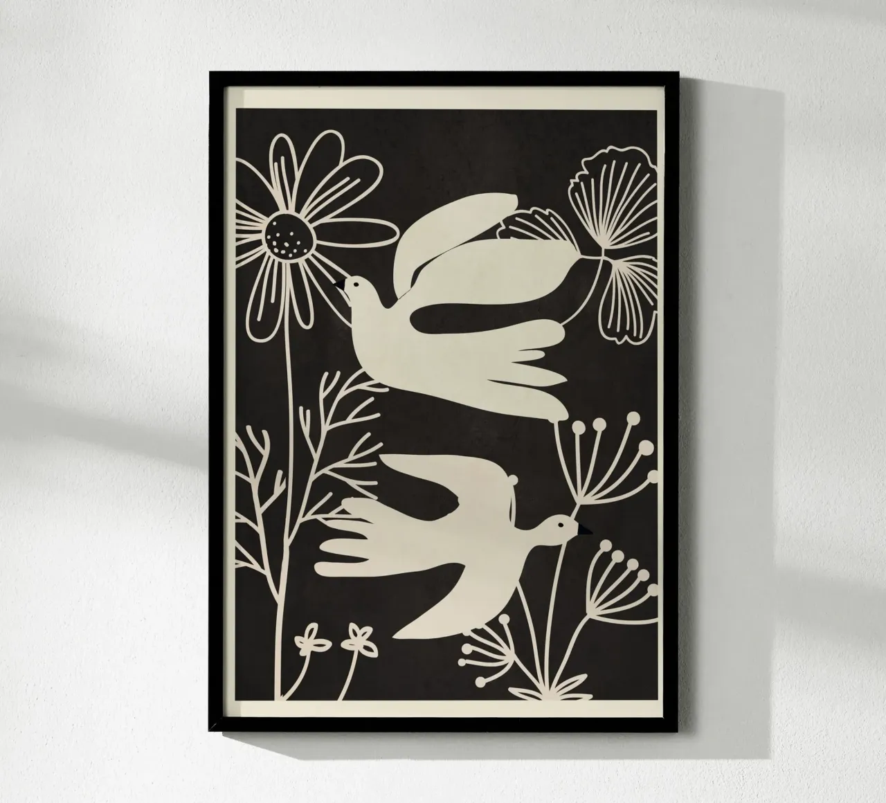Abstract Flight poster con telaio in alluminio da Flow Line