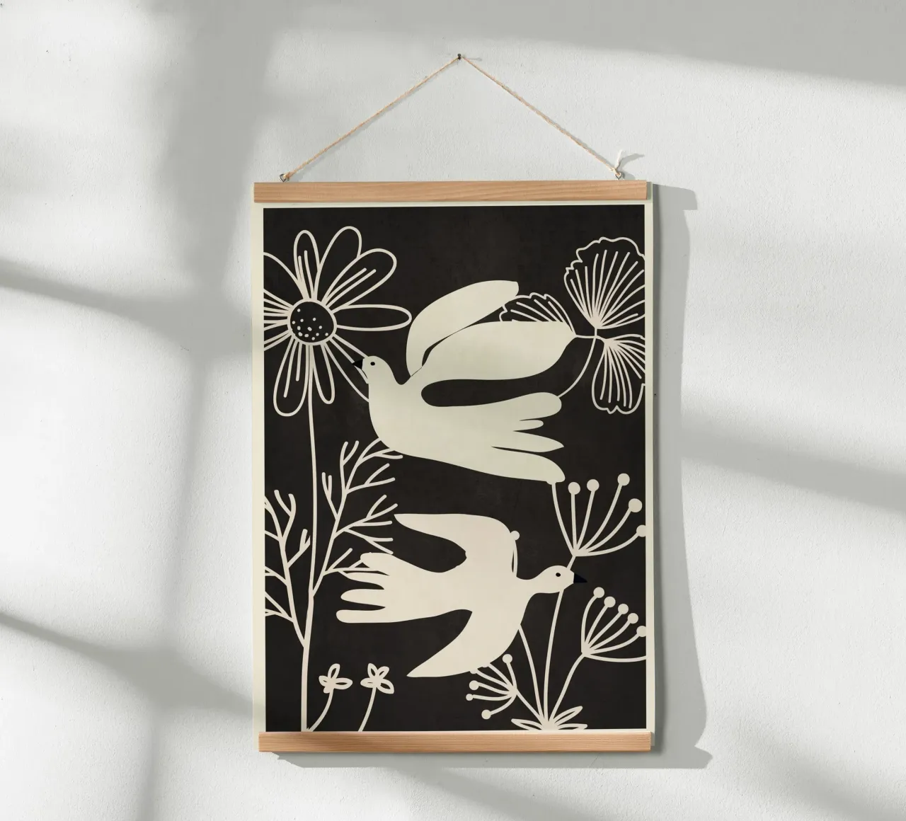 Abstract Flight poster con telaio in alluminio da Flow Line