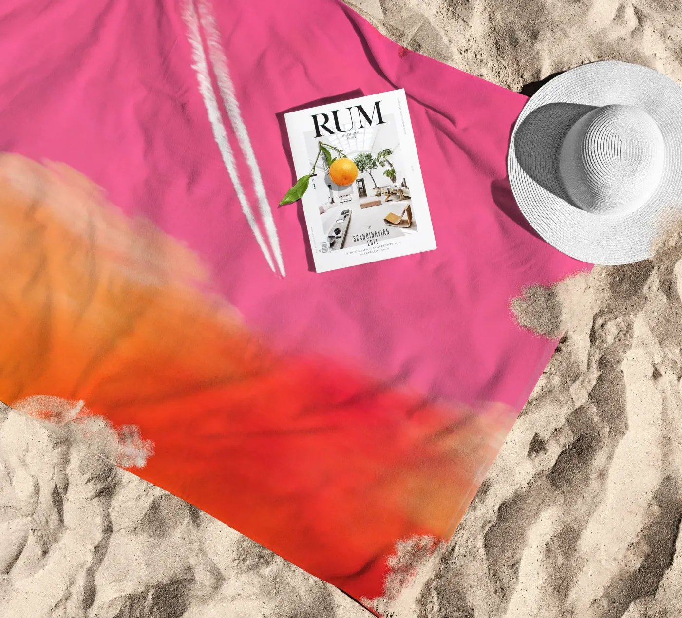 Escape beach towel by Tal Paz-Fridman