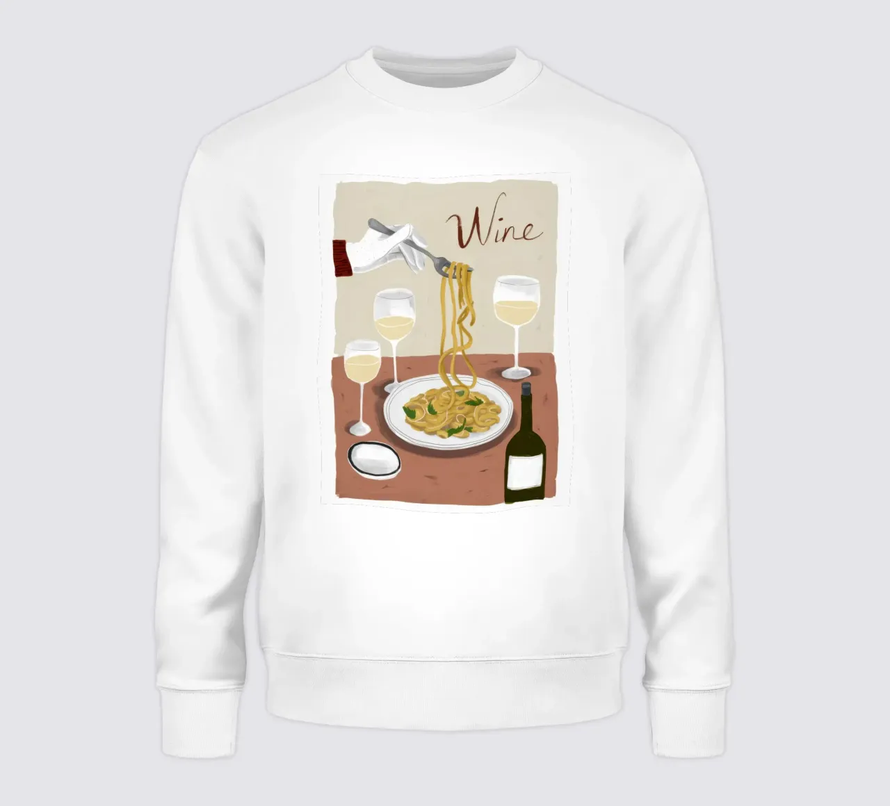 Vino e pasta felpa da Irish Strokes