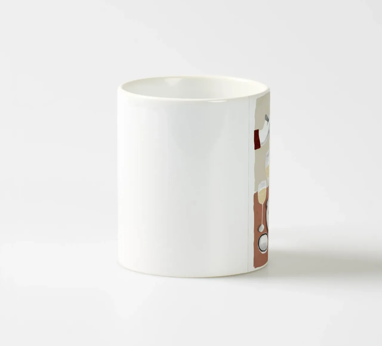 Vino e pasta tazza in ceramica da Irish Strokes