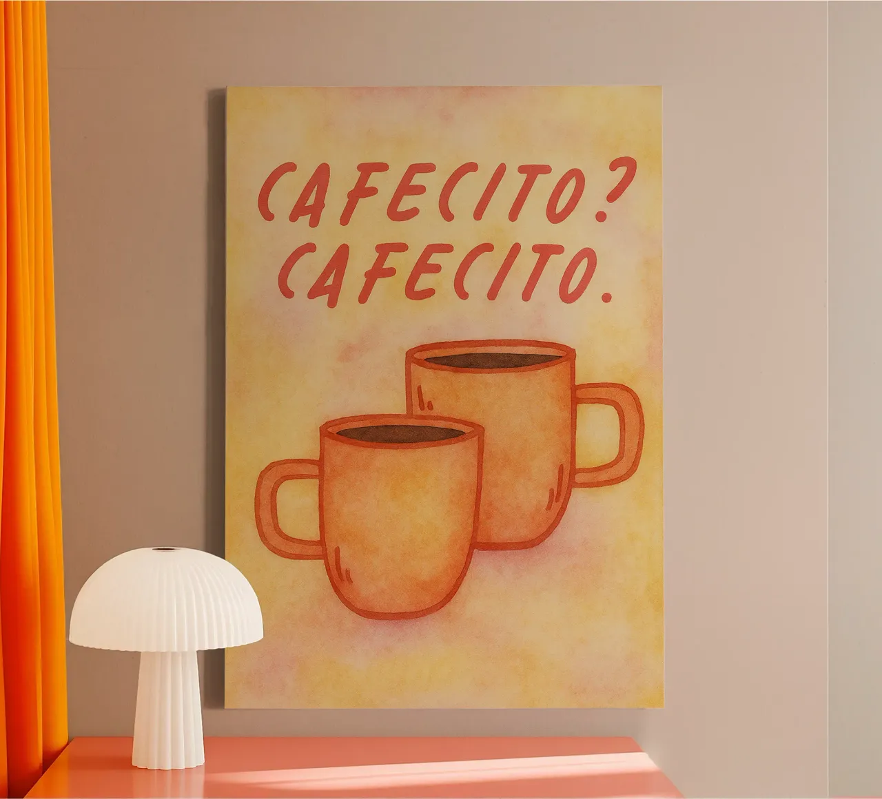 pittura cafecito tela con Cornice a cassetta da bonangroads