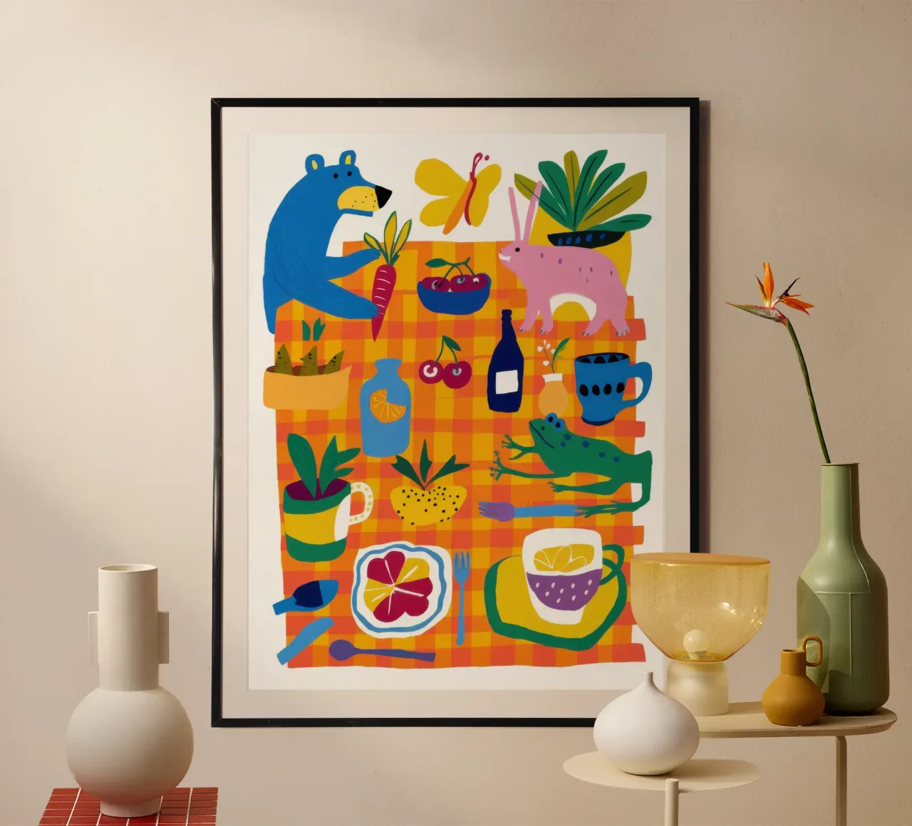 Festa delle creature giocose poster da Irish Strokes