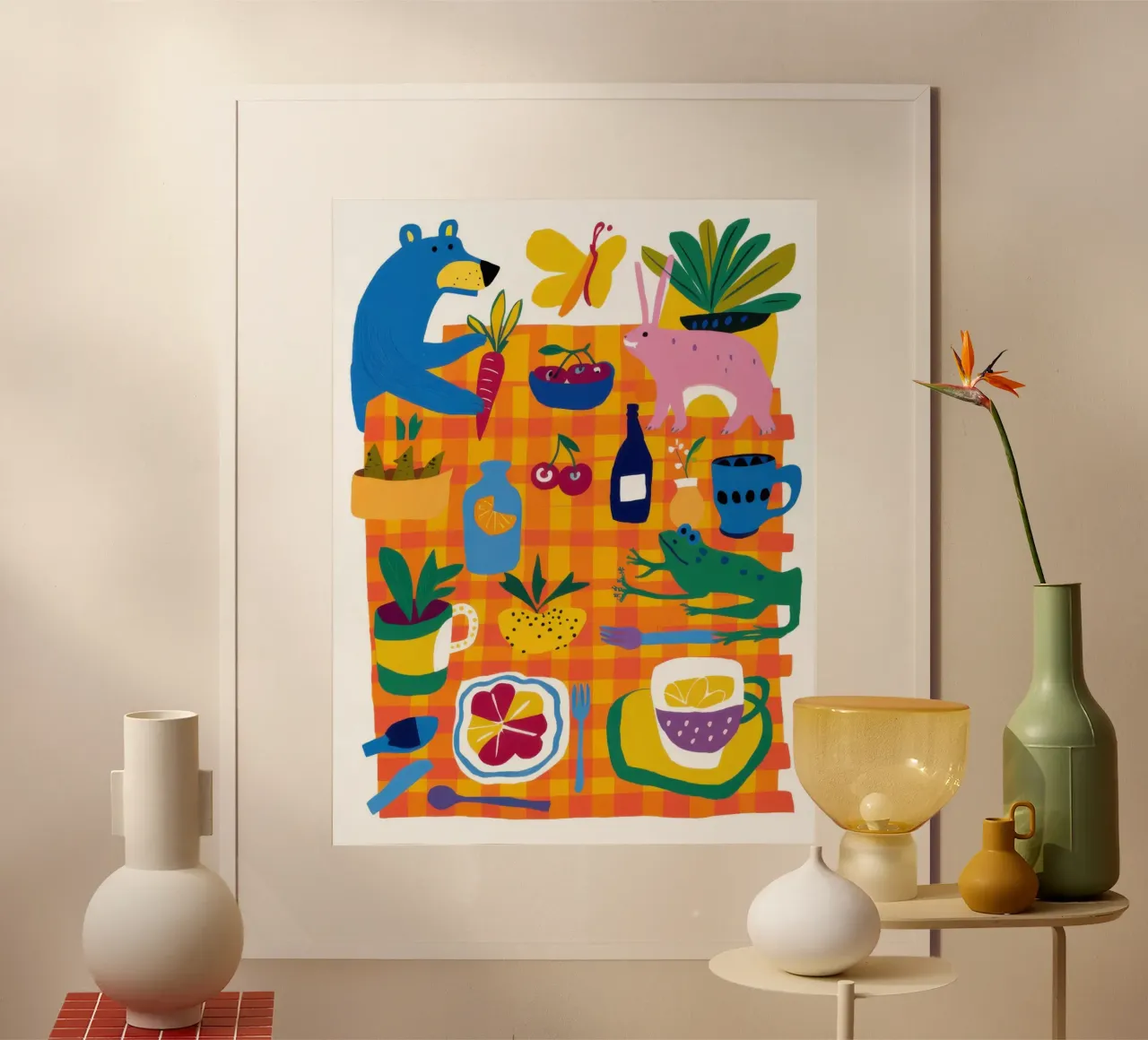 Festa delle creature giocose poster da Irish Strokes
