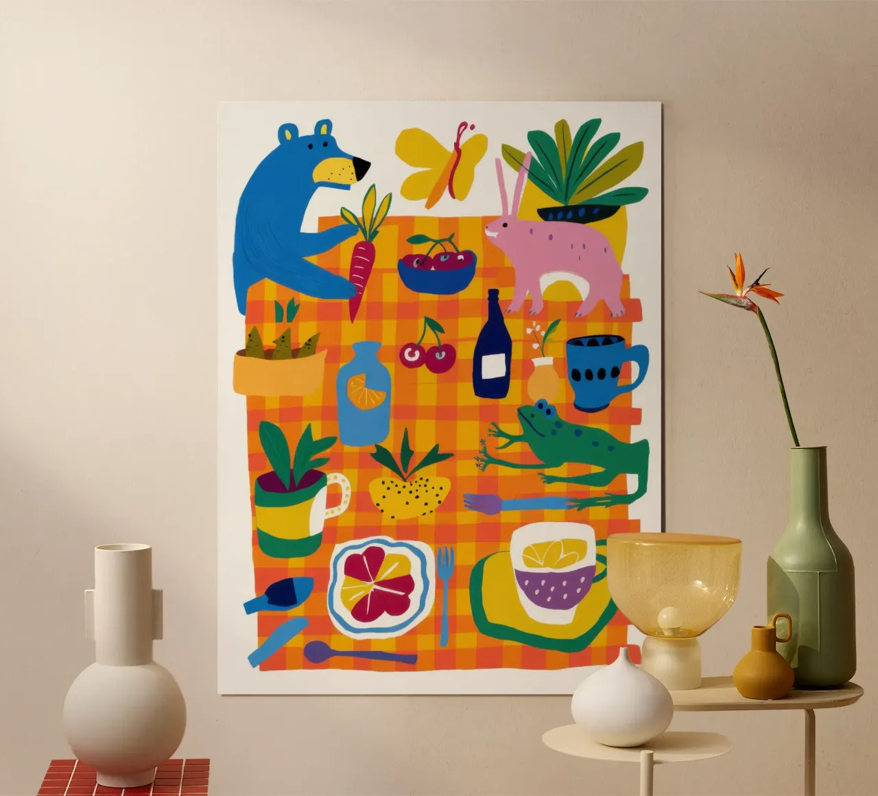 Festa delle creature giocose poster da Irish Strokes